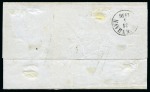 Stamp of Sweden » 1855 Skilling Banco 6sk Grey, two examples tied by STOCKHOLM 27/5 1856