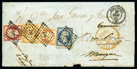 Stamp of France » Collections 1855-71, Lot de 8 lettres pour l''Amérique du Sud