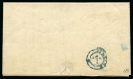 Stamp of Italian States » Tuscany 1851 4cr Green on grey, large margins all around, cancelled