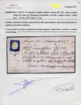 Stamp of Italian States » Sardinia 1855-62 20c Cobalt-green tied by CALLIANO 13 LUG 1857