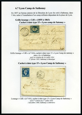 Stamp of France » Collections 1580-1876, Superbe collection d'exposition sur LA POSTE
