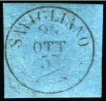 Stamp of Italian States » Sardinia 1853-60, Classic selection on cards showing a fine