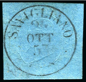 Stamp of Italian States » Sardinia 1853-60, Classic selection on cards showing a fine