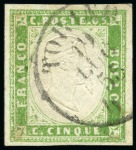 Stamp of Italian States » Sardinia 1853-60, Classic selection on cards showing a fine