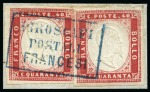 Stamp of Italian States » Sardinia 1853-60, Classic selection on cards showing a fine