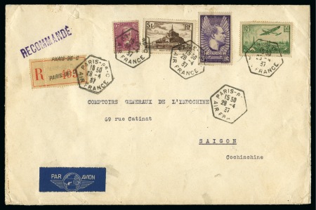 Stamp of France » Collections 1900-1960, ensemble de lettres semi modernes