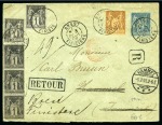 Stamp of France » Collections 1862-1905, 140 lettres oblitérées