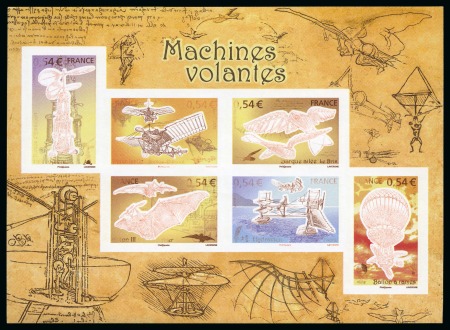 Stamp of France » Blocs et Feuillets 2006, bloc 103 ** les machines volantes variété non