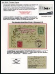 Stamp of Persia » Collections, Lots etc. 1911-1927, Early Airmail Exhibit collection: A wonderful award winning one frame exhibition collection neatly written up and beautifully presented on 16 pages
