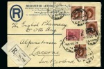 Stamp of Egypt » Collections 1855-1964, Group of 85 covers, stationery and postcards all addressed to Switzerland