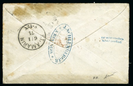 Stamp of France » Guerre de 1870-1871 Rare griffe de censure prusienne "auf militärisches