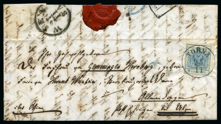 Stamp of Austria » Collections and Lots  1850-58 Austrian Areas cancellations group comprising