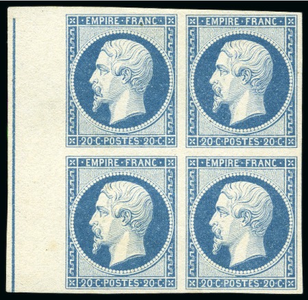 Stamp of France 20c Empire ND, Tirage des Arts et Métiers, en bloc