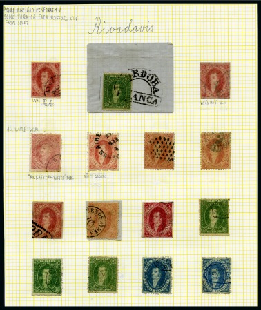 Stamp of Large Lots and Collections 1860-75, CLASSIC SOUTH AMERICA Collection on five album
