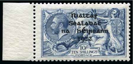 Stamp of Ireland » 1922 (Jul-Nov) Thom Overprints (T25-T41) 1922 (Jul-Nov) Thom 2s6d to 10s complete mint nh set of three, 5s light