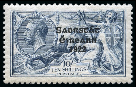 Stamp of Ireland » 1925 Narrow Date Overprints (T66-T68) 1925 Narrow Date 2s6d to 10s complete mint nh set of three, fresh, fine