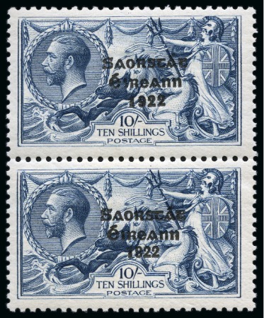 Stamp of Ireland » 1927 Composite Dates Overprints (T69-T71) 1927 Composite Dates 2s6d to 10s complete mint nh set of three composite
