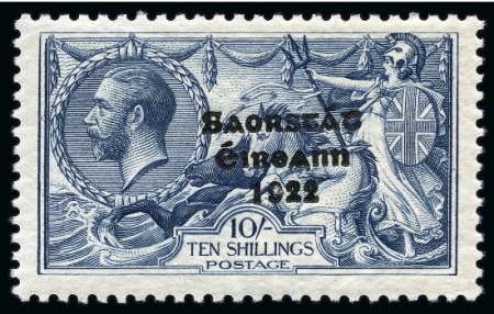 Stamp of Ireland » 1927-28 Wide Date Overprints (T72-T74) 1927-28 Wide Date 2s6d to 10s complete mint nh set of three, fresh, fine