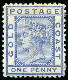 Stamp of Gold Coast 1875-1924, Mostly mint collection on album pages