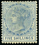 Stamp of Nigerias » Lagos 1876-1906, Mostly mint collection on album pages incl. 1884-86 2s6d and 5s and 1904 set to 10s