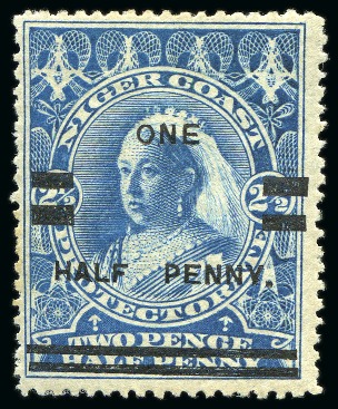 Stamp of Nigerias » Lagos 1892-98. Mint collection on album pages incl. 1894 1/2d on 2 1/2d