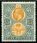 Stamp of Sierra Leone 1859-1933, Mostly mint collection on album pages incl. 1912-21 set to £5 and 1921-28 set to £5