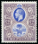 Stamp of Sierra Leone 1859-1933, Mostly mint collection on album pages incl. 1912-21 set to £5 and 1921-28 set to £5
