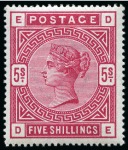 Stamp of Great Britain » Collections 1840-1948, Attractive mostly mint collection in a stockbook incl. high values