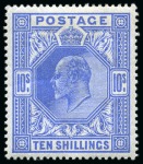 Stamp of Great Britain » Collections 1840-1948, Attractive mostly mint collection in a stockbook incl. high values