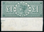 Stamp of Great Britain » Collections 1840-1948, Attractive mostly mint collection in a stockbook incl. high values