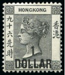 Stamp of Hong Kong 1863-1997, Mint collection in a stockbook with 1885 & 1891 Surcharges, KEVII and KGV sets, etc.