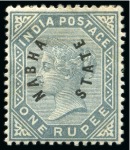 Stamp of India » Collections, Lots etc. 1887-1948, CONVENTION STATES mint & used collection with many scarce stamps and sets