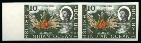 Stamp of British Indian Ocean Territories 1968-70 10R Lionfish mint nh imperforate pair, very fine