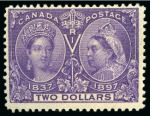Stamp of Canada 1897 Jubilee 1/2d to $5 mint og set of 16