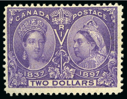 Stamp of Canada 1897 Jubilee 1/2d to $5 mint og set of 16