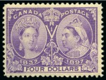 Stamp of Canada 1897 Jubilee 1/2d to $5 mint og set of 16
