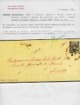 Stamp of Palestine and Holy Land » Turkish Post Offices 1884 1pi Blue and grey tied by NASRIE 9 AOUT 1889 cds on folded cover to Beirut