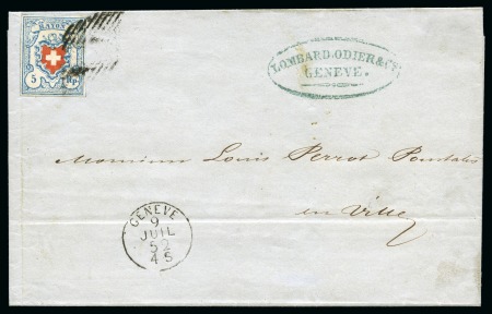 Stamp of Switzerland / Schweiz » Rayonmarken » Rayon I, hellblau, ohne KE (STEIN C2) Type 11 C2/RU, farbfrisch und sehr gut gerandet, entwertet