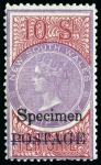 Stamp of Large Lots and Collections 1880-1960, Large red binder with a wonderful array of worldwide varieties, proofs, printing errors, Specimen ovpts, perf varieties, etc.