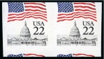 Stamp of United States » Collections 1845-1980 Large red binder crammed with proofs, specimens, but mostly modern varieties