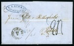 Stamp of Romania » Postal History 1856 Entire to Rothschild in Paris from FOKSCHAN with
