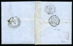 Stamp of Romania » Postal History 1856 Entire to Rothschild in Paris from FOKSCHAN with
