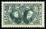 Stamp of Liechtenstein 1912-60, Never hinged collection in one stockbook showing a great deal of completion