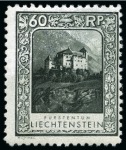 Stamp of Liechtenstein 1912-60, Never hinged collection in one stockbook showing a great deal of completion