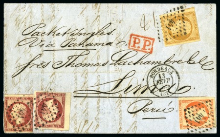 Stamp of France » Collections 1700-1900, Une boite avec des 100's de lettres dont