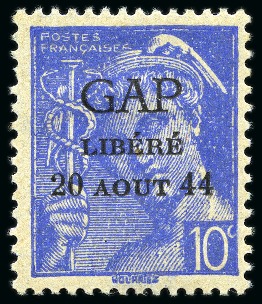 Stamp of France » Libération GAP 1Mà 4M, neuf avec ch., TB, Mayer € 600