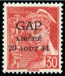 Stamp of France » Libération GAP 1Mà 4M, neuf avec ch., TB, Mayer € 600