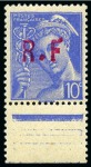Stamp of France » Libération NIORT Série 1 à 11, plus 4 valeurs Mercure non émis,