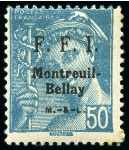 Stamp of France » Libération MONTREUIL BELLAY Variété 3 textes patriotiques diff.