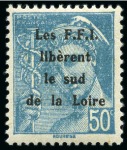 Stamp of France » Libération MONTREUIL BELLAY Variété 3 textes patriotiques diff.